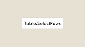 power query table