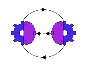 dessin abstrait représentant de reinforcement learning