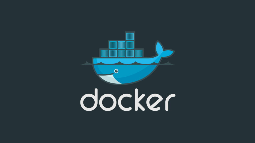 logo de Docker sur fond sombre