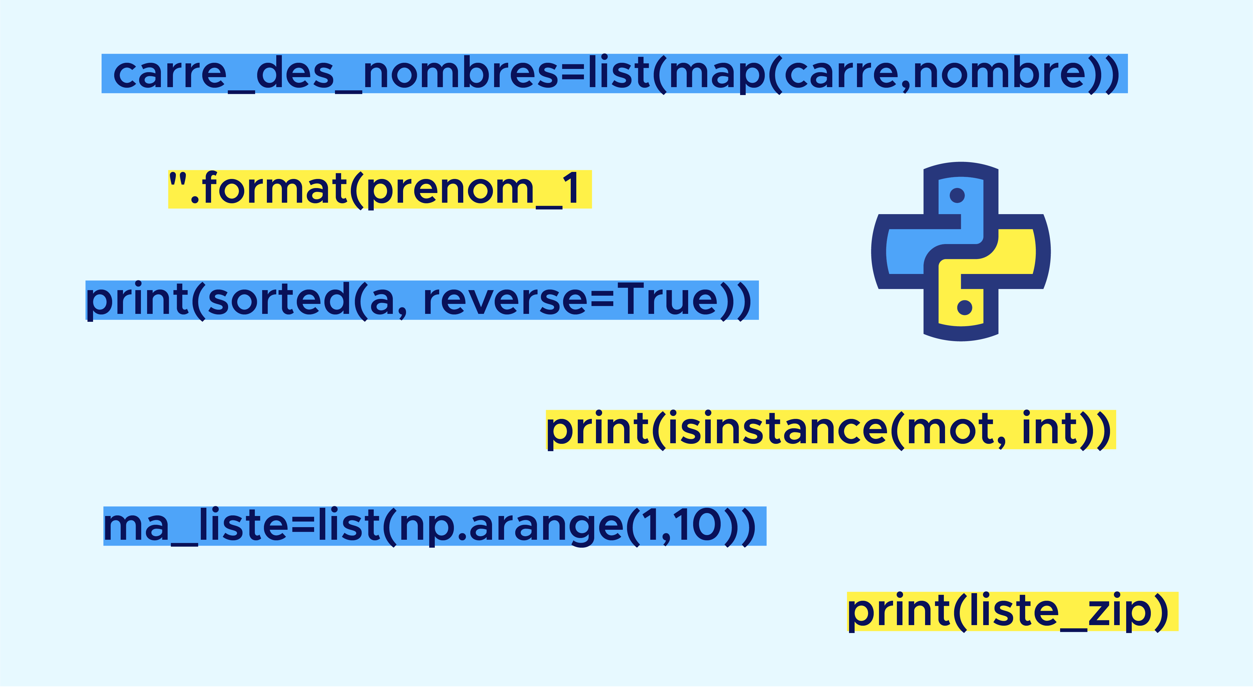 Top 10 des fonctions natives de Python Programmation Python