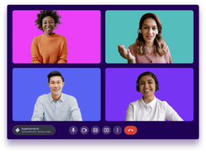 Visioconférence utilisant l'outil Supernormal