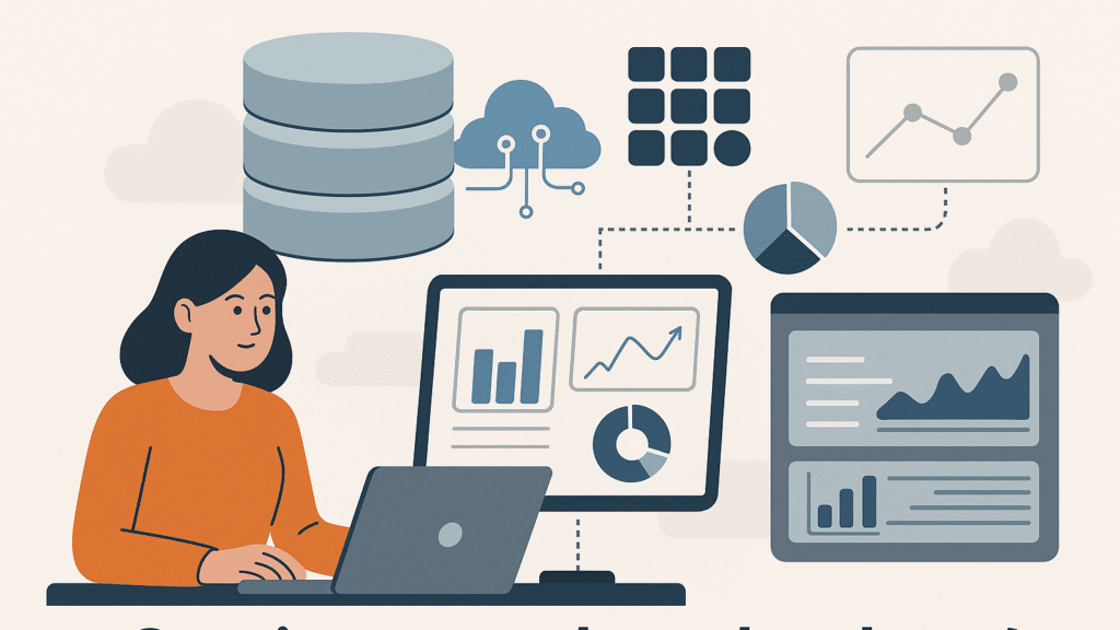 SaaS IA – tableau de bord interactif pour gestion et analyse des données.