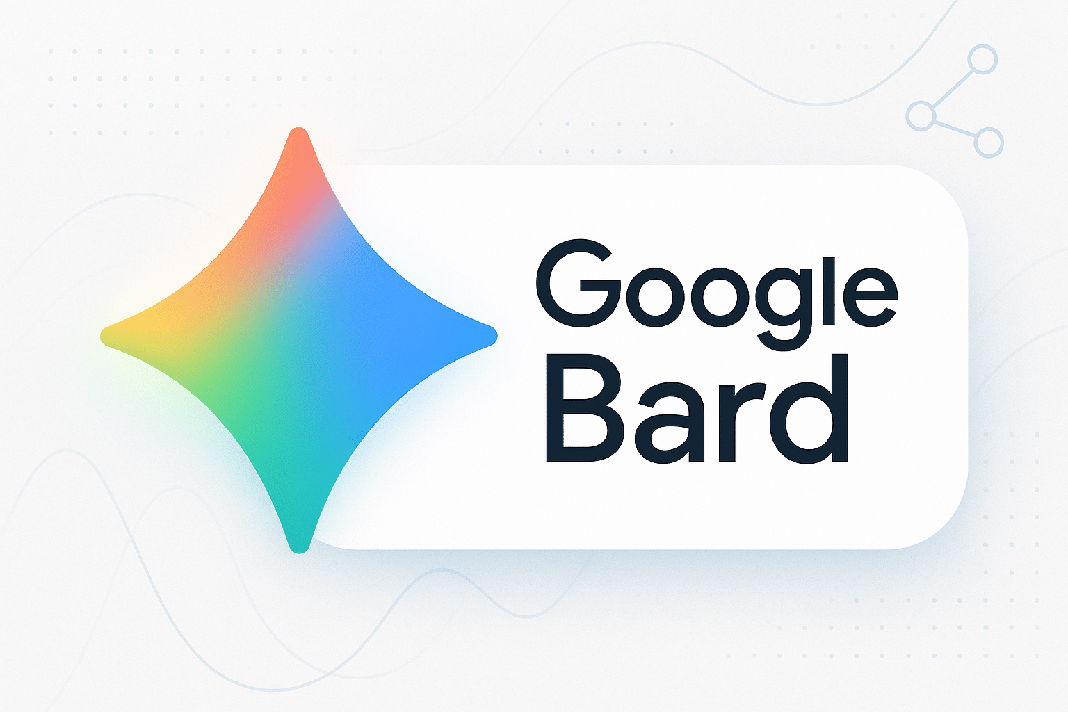 Logo de Google Bard, l’outil de développement d’applications de Google propulsé par l’IA.
